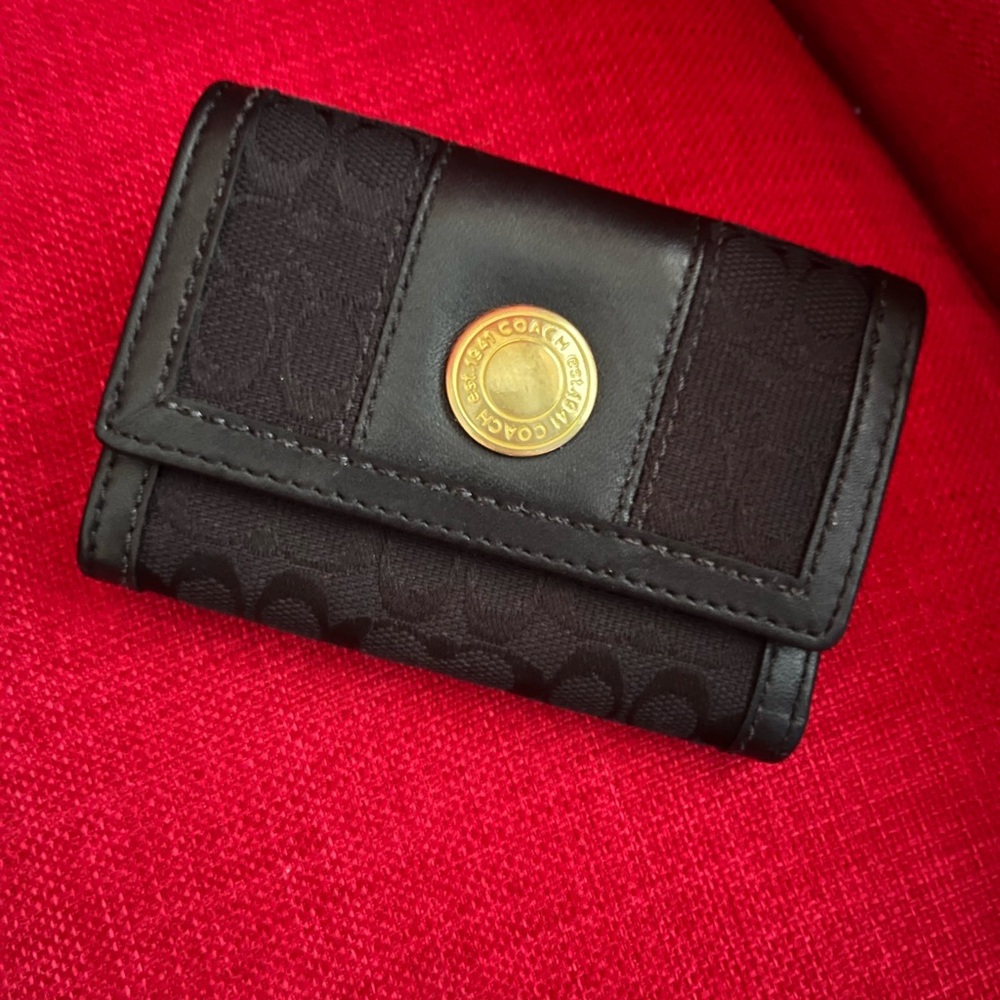 4 Coach Miscellaneous Accessories Guaranteed Authentic Wallets Wristlet Black - Picture 8 of 16